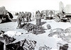 Hagaru-ri air strip, Chosin Reservoir, N.Korea, 5 December, 1950. Rifles from dead and wounded and parachutes from air supply drops being collected.
Photo by Sgt. W.B. Keating, USMC.
Bill Brennen